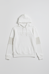 Felpa con cappuccio con stampa a rilievo|Colore:Off white