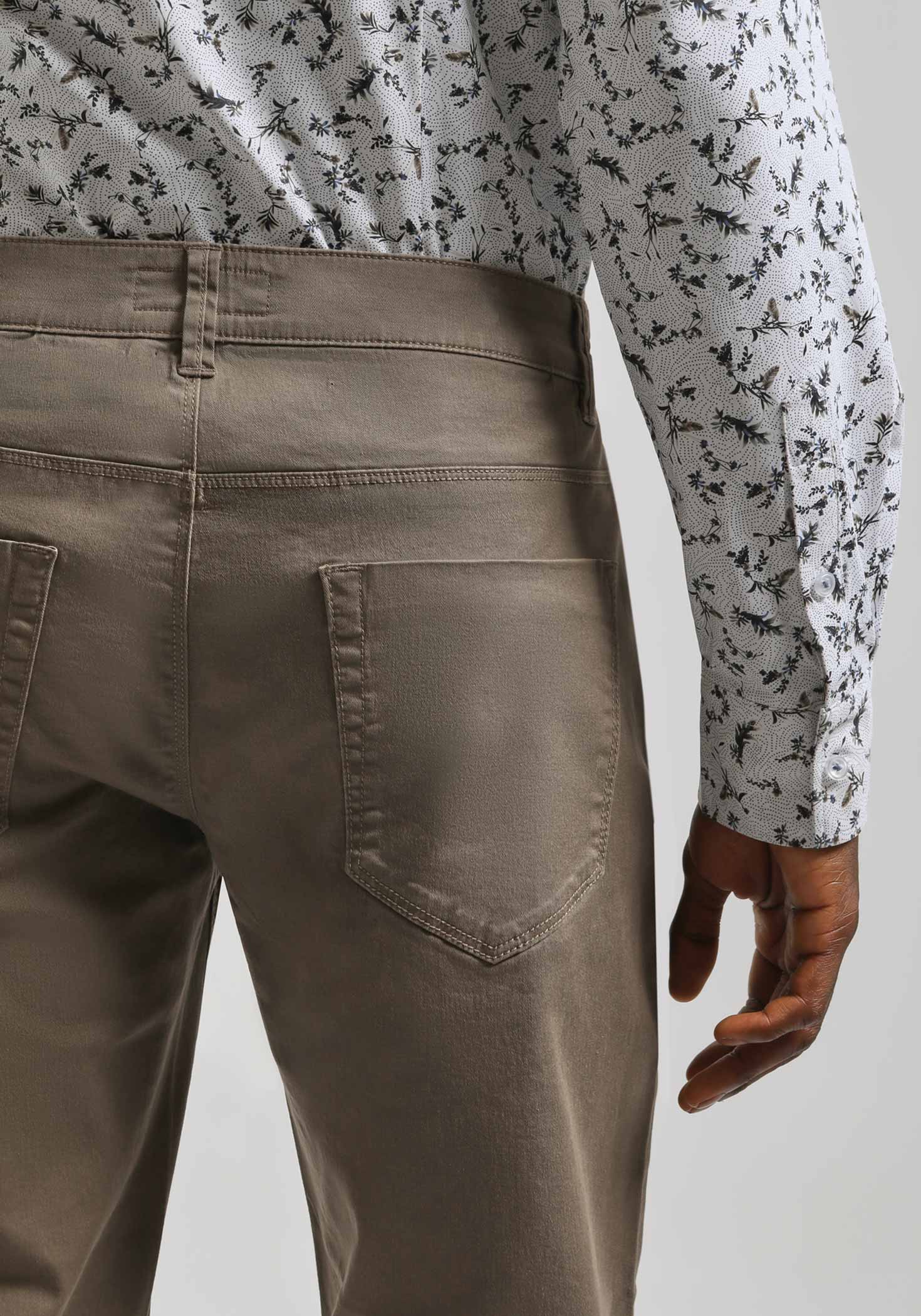 Pantaloni cinque tasche in cotone|Colore:Fango