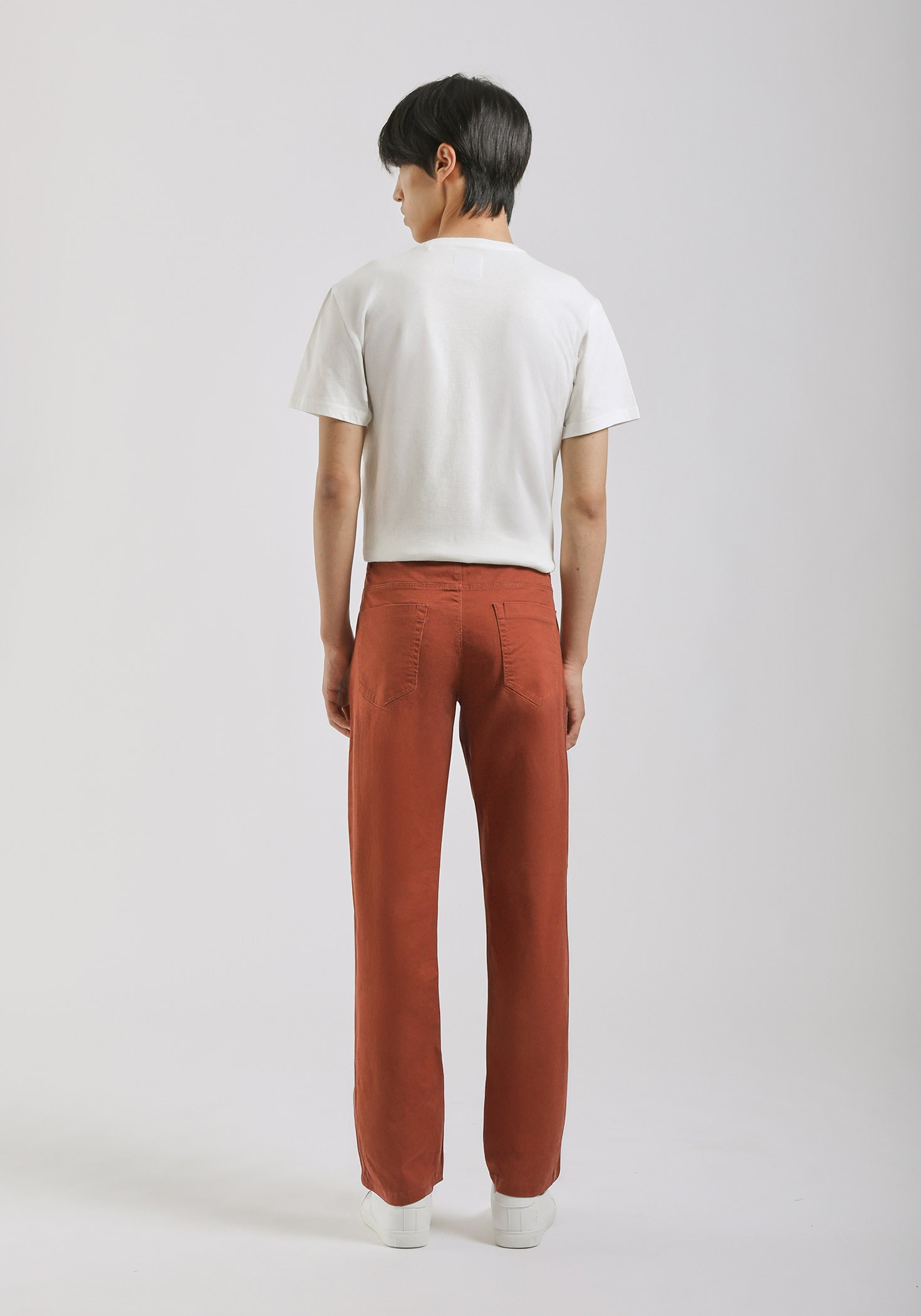 Pantaloni cinque tasche in cotone|Colore:Rame