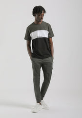 Pantaloni cargo con elastici alle caviglie|Colore:Verde scuro