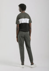 Pantaloni cargo con elastici alle caviglie|Colore:Verde scuro