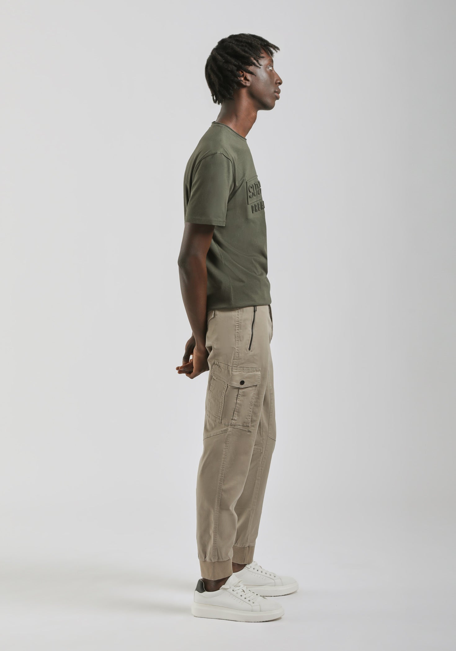 Pantalone cargo in cotone|Colore:Beige
