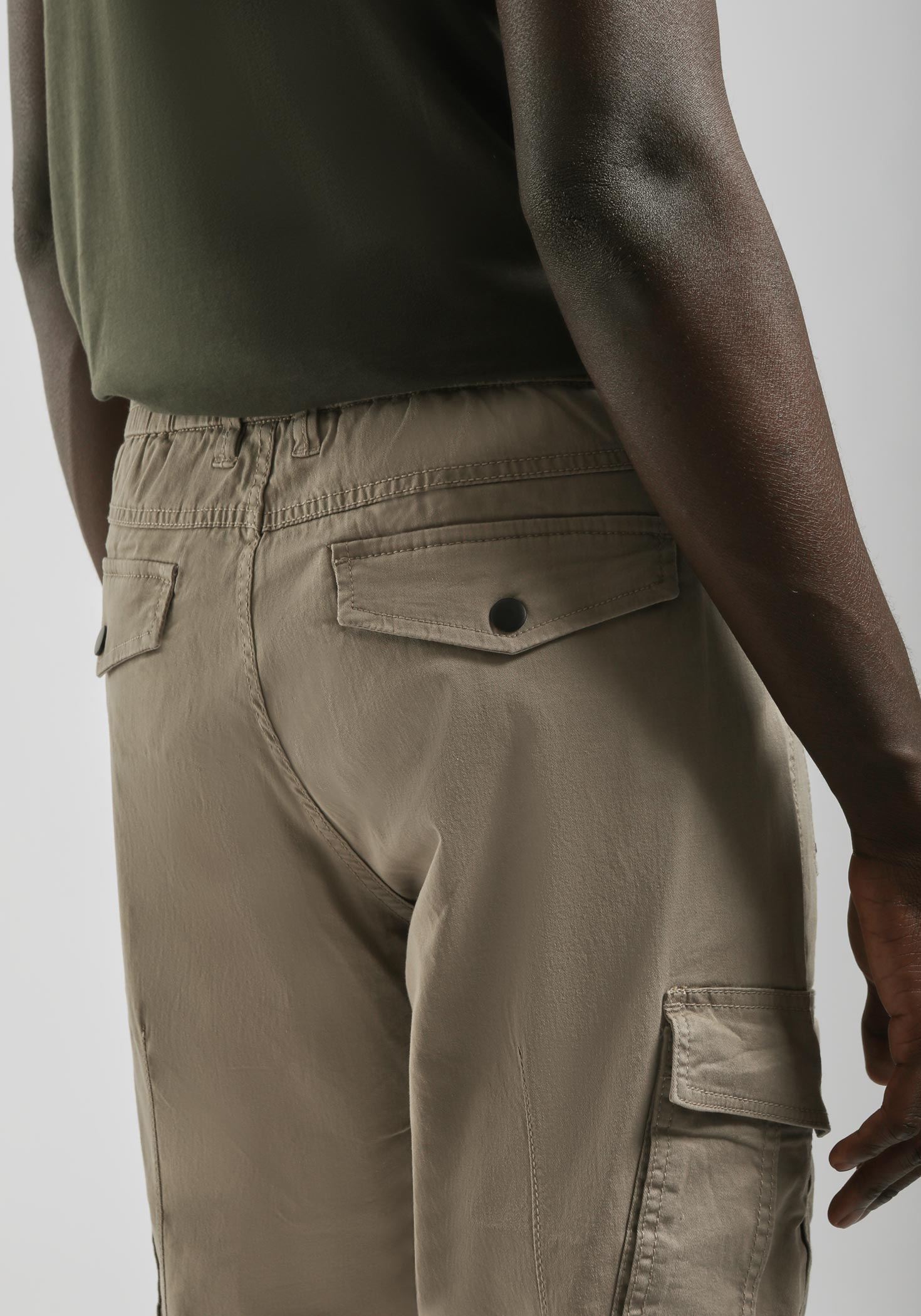 Pantalone cargo in cotone|Colore:Beige