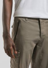 Pantalone cargo in cotone|Colore:Fango