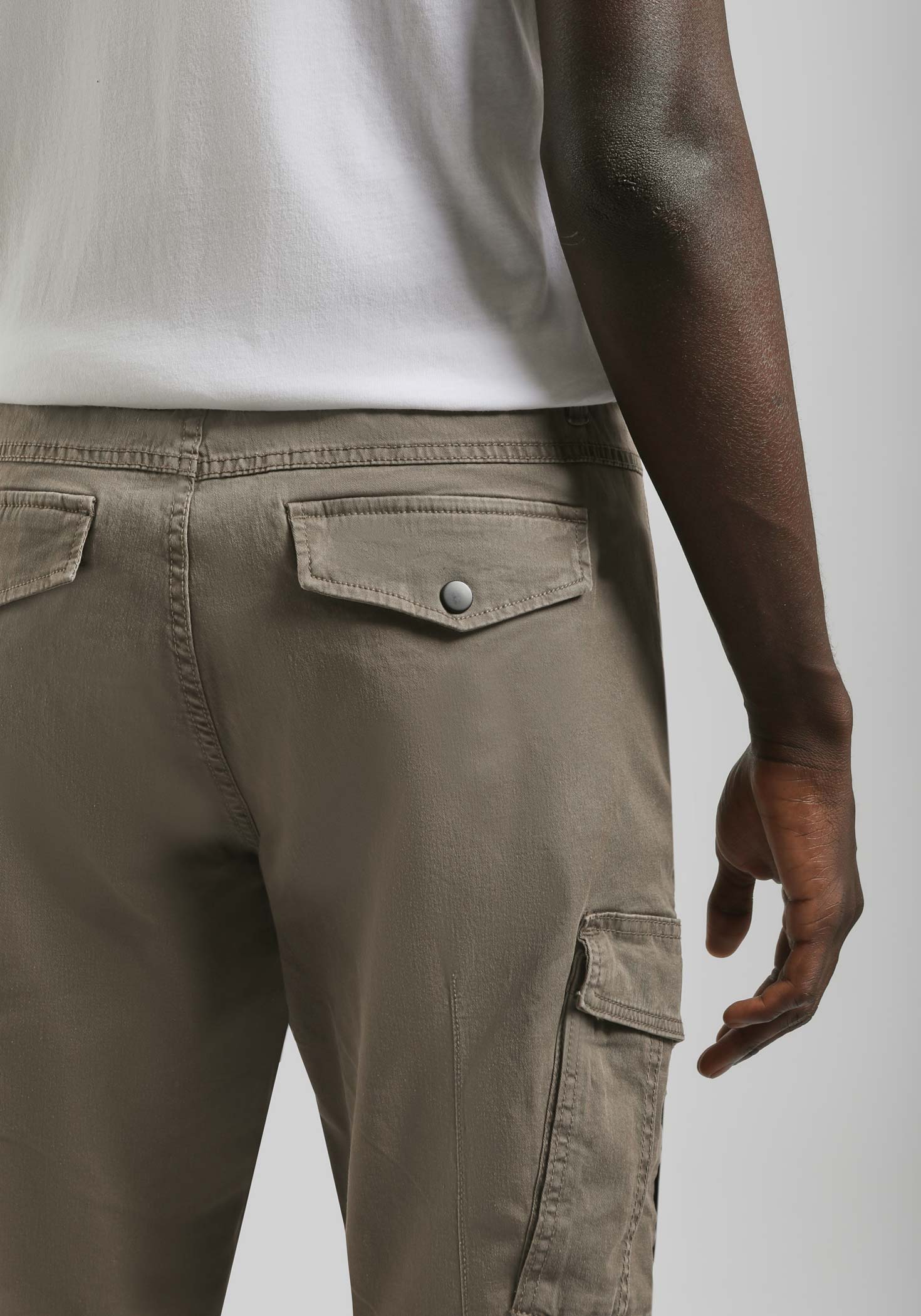 Pantalone cargo in cotone|Colore:Fango