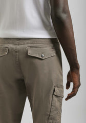 Pantalone cargo in cotone|Colore:Fango