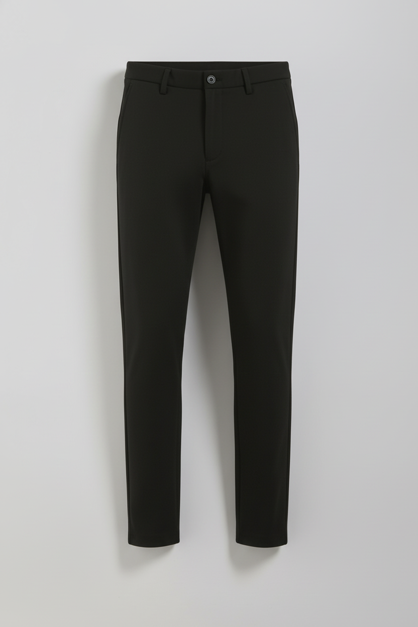 Pantaloni chino misto viscosa|Colore:Nero
