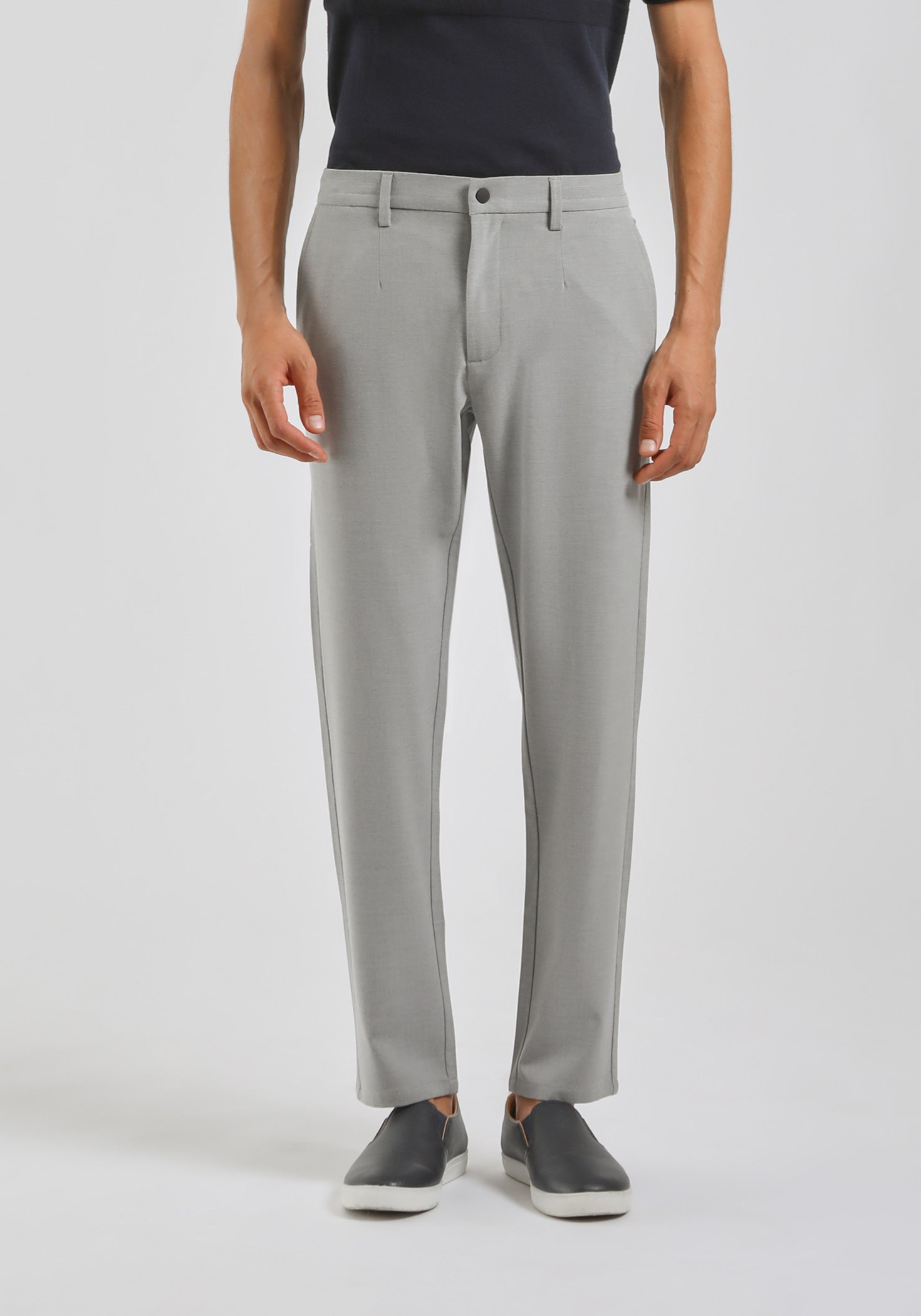 Pantaloni chino misto viscosa|Colore:Grigio