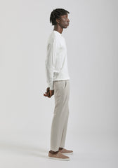 Pantaloni chino misto viscosa|Colore:Sabbia