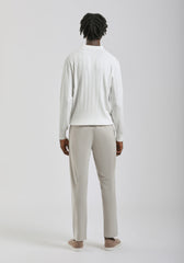 Pantaloni chino misto viscosa|Colore:Sabbia