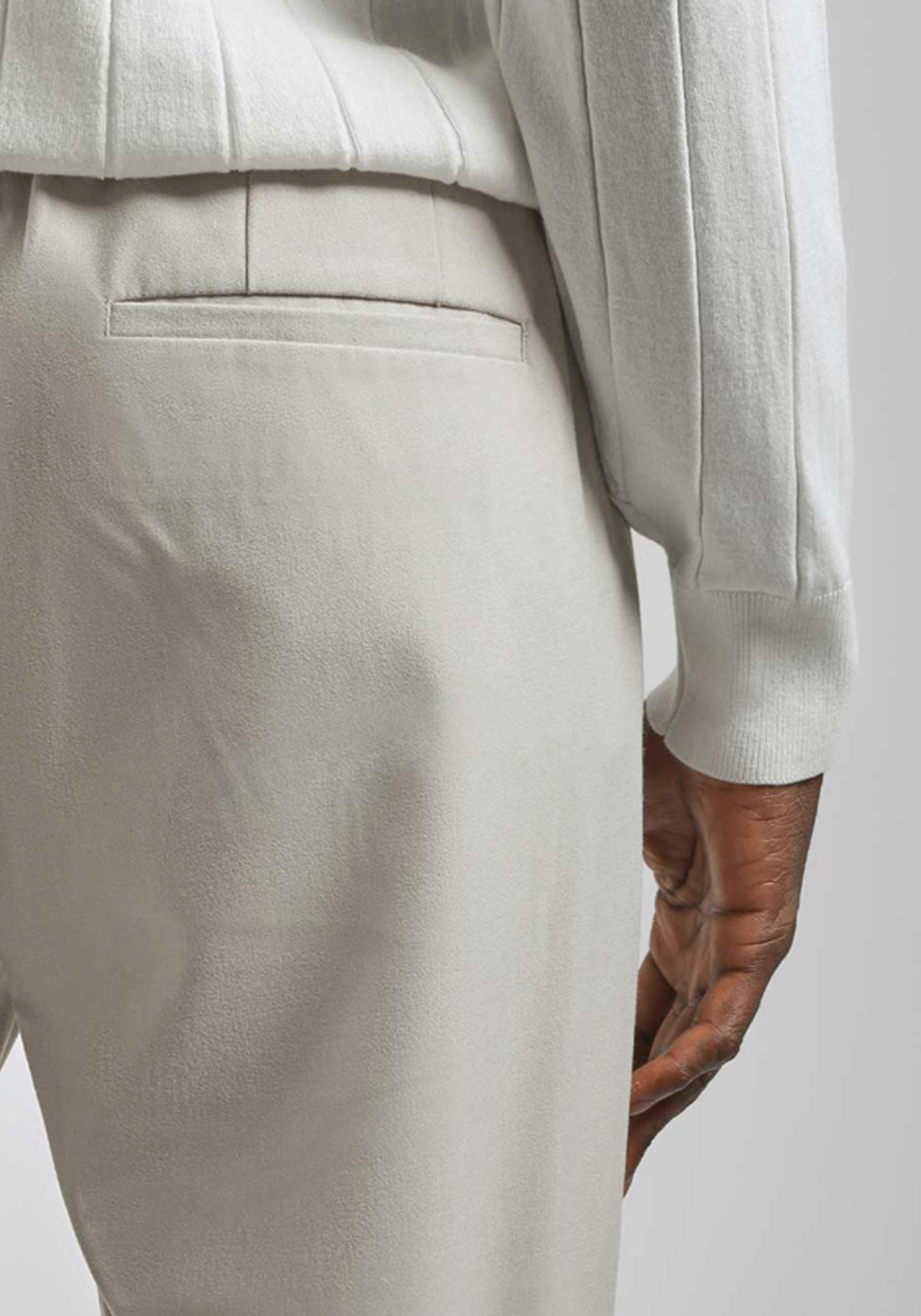 Pantaloni chino misto viscosa|Colore:Sabbia