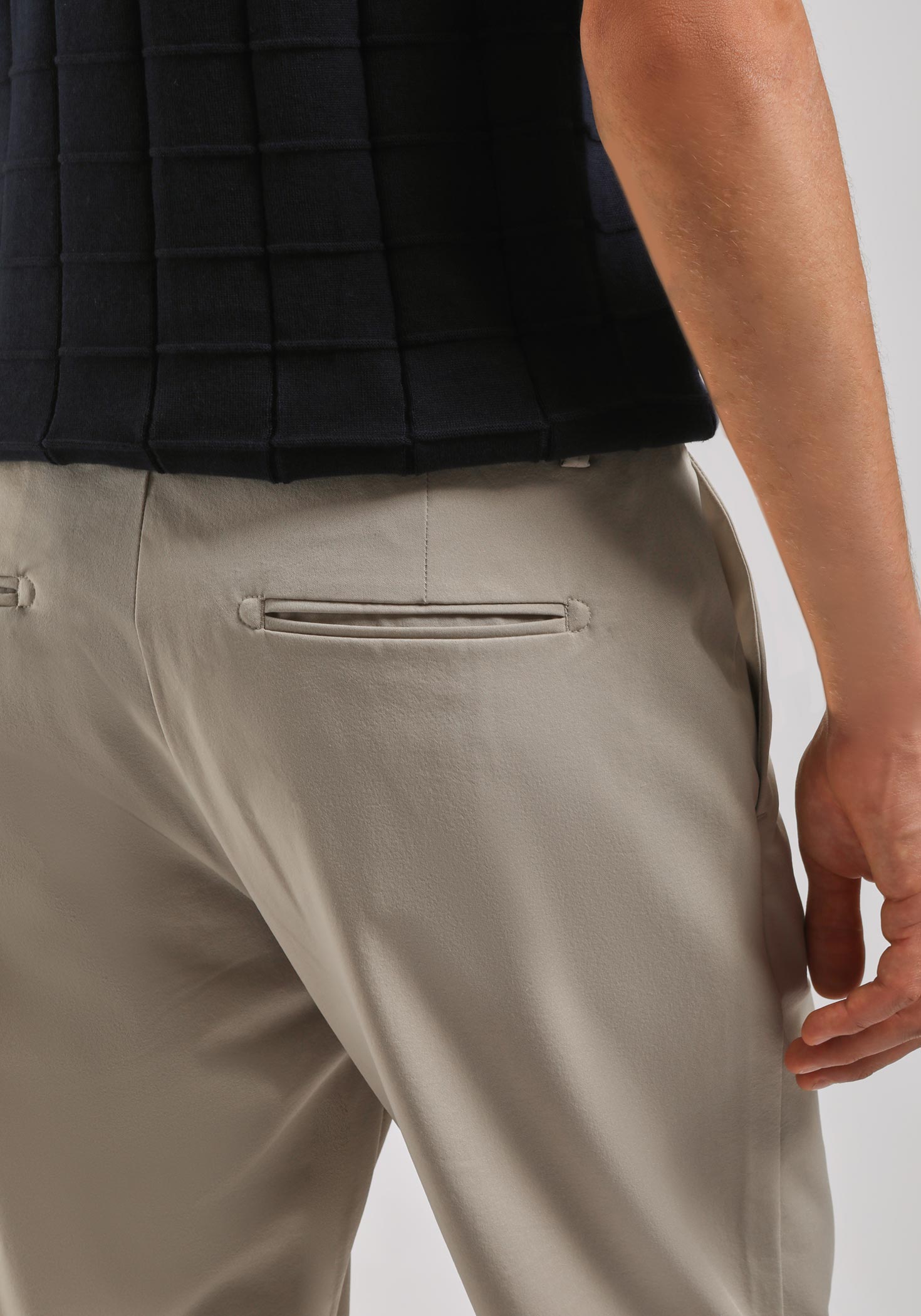 Pantaloni chino in nylon|Colore:Beige