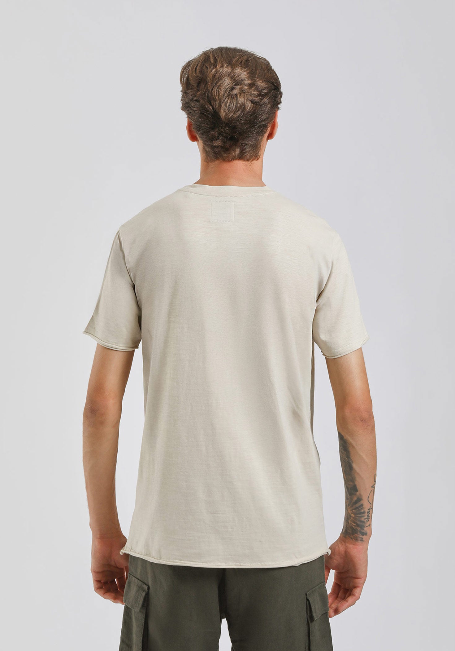 T-shirt basic 100% cotone|Colore:Sabbia