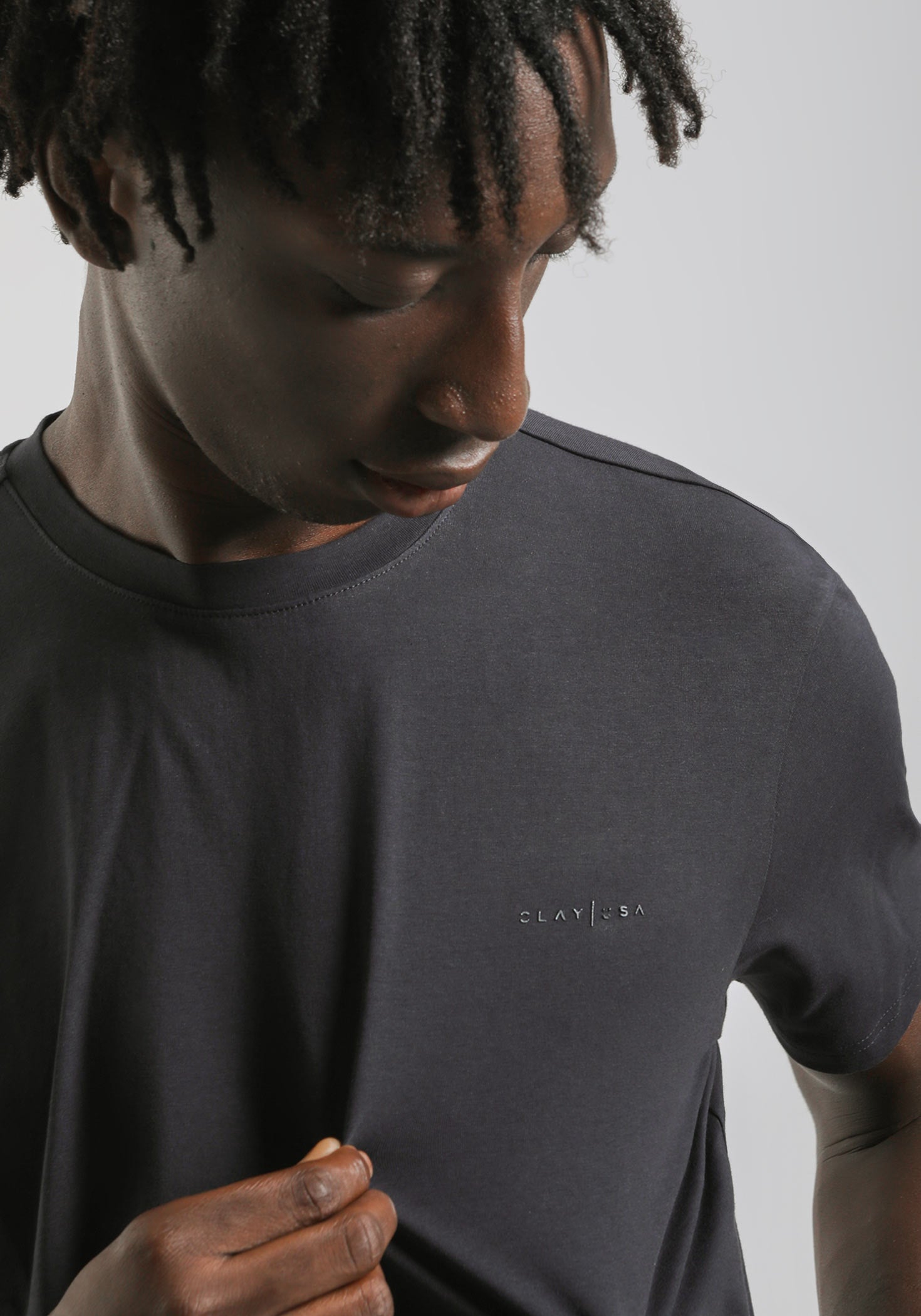 T-shirt elastica con stampa|Colore:Blue