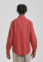 Camicia misto lino|Colore:Amaranto