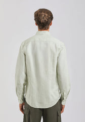 Camicia misto lino|Colore:Verde chiaro