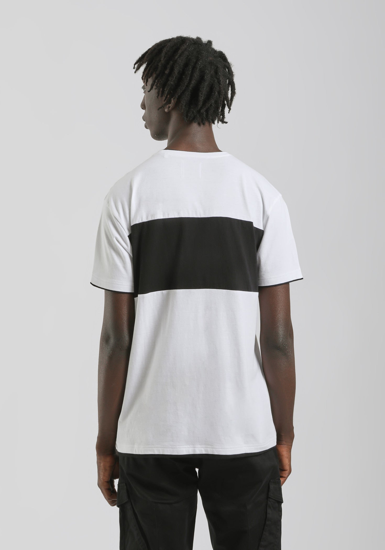 T-shirt colorblock|Colore:Bianco