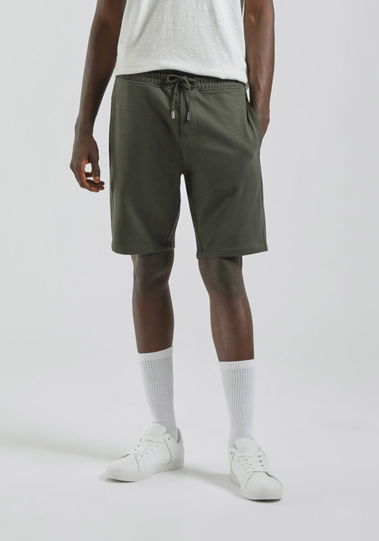 Bermuda in felpa|Colore:Verde