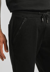 Bermuda in felpa con trama|Colore:Nero