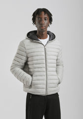 Giubbotto imbottito con cappuccio|Colore:Ghiaccio