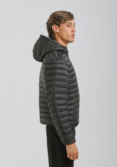 Giubbotto imbottito con cappuccio|Colore:Nero