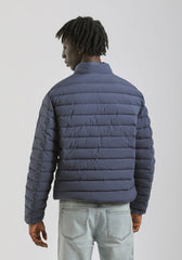 Giubbotto imbottito con collo lupetto|Colore:Indaco