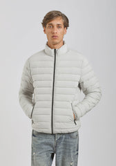 Giubbotto imbottito con collo lupetto|Colore:Off white