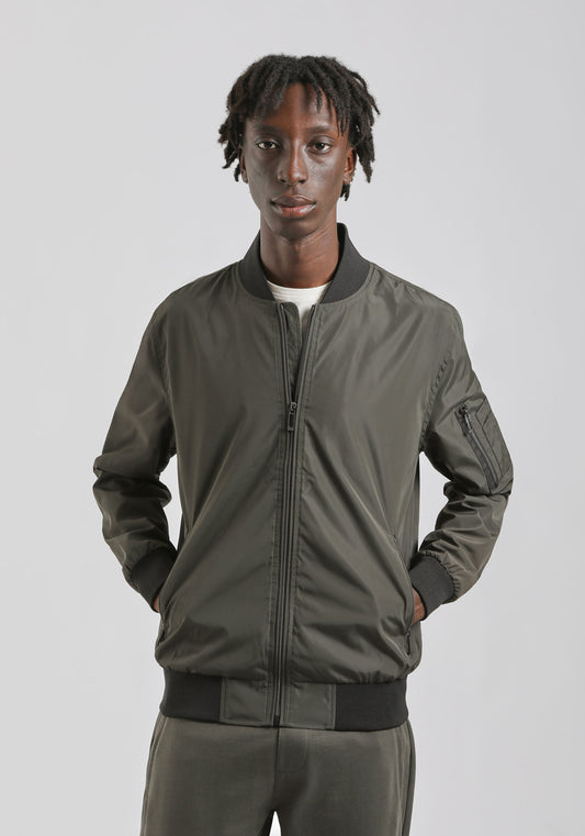 Giubbotto bomber|Colore:Verde scuro