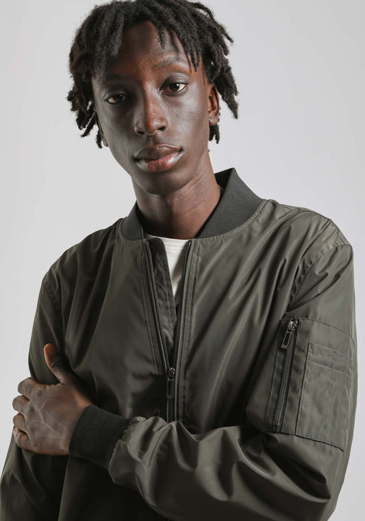 Giubbotto bomber|Colore:Verde scuro