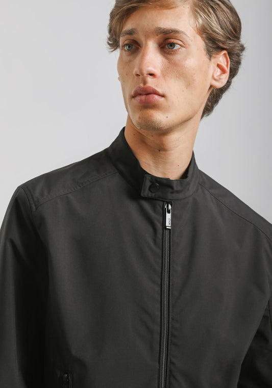 Giubbotto biker in tessuto tecnico|Colore:Nero