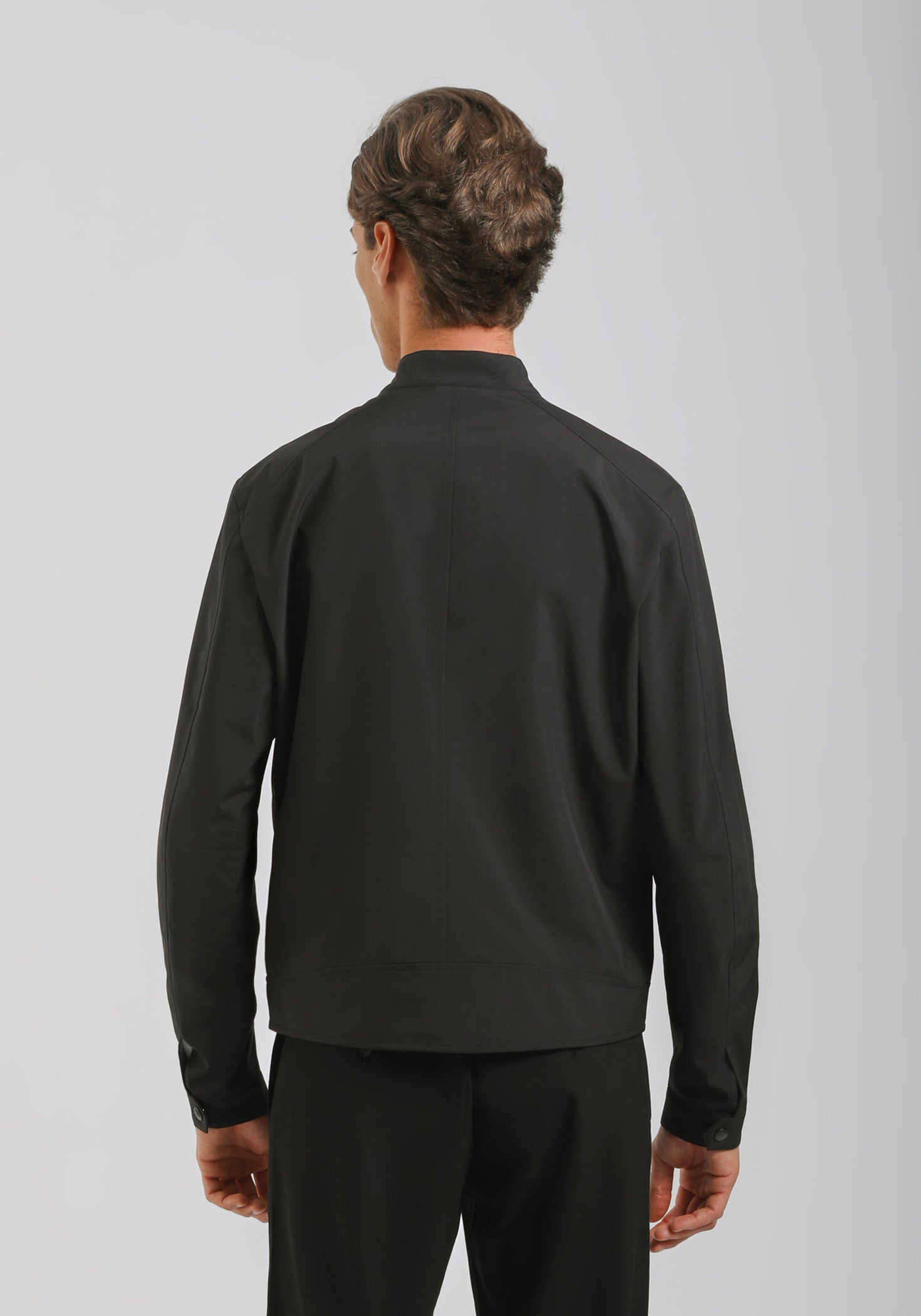 Giubbotto biker in tessuto tecnico|Colore:Nero