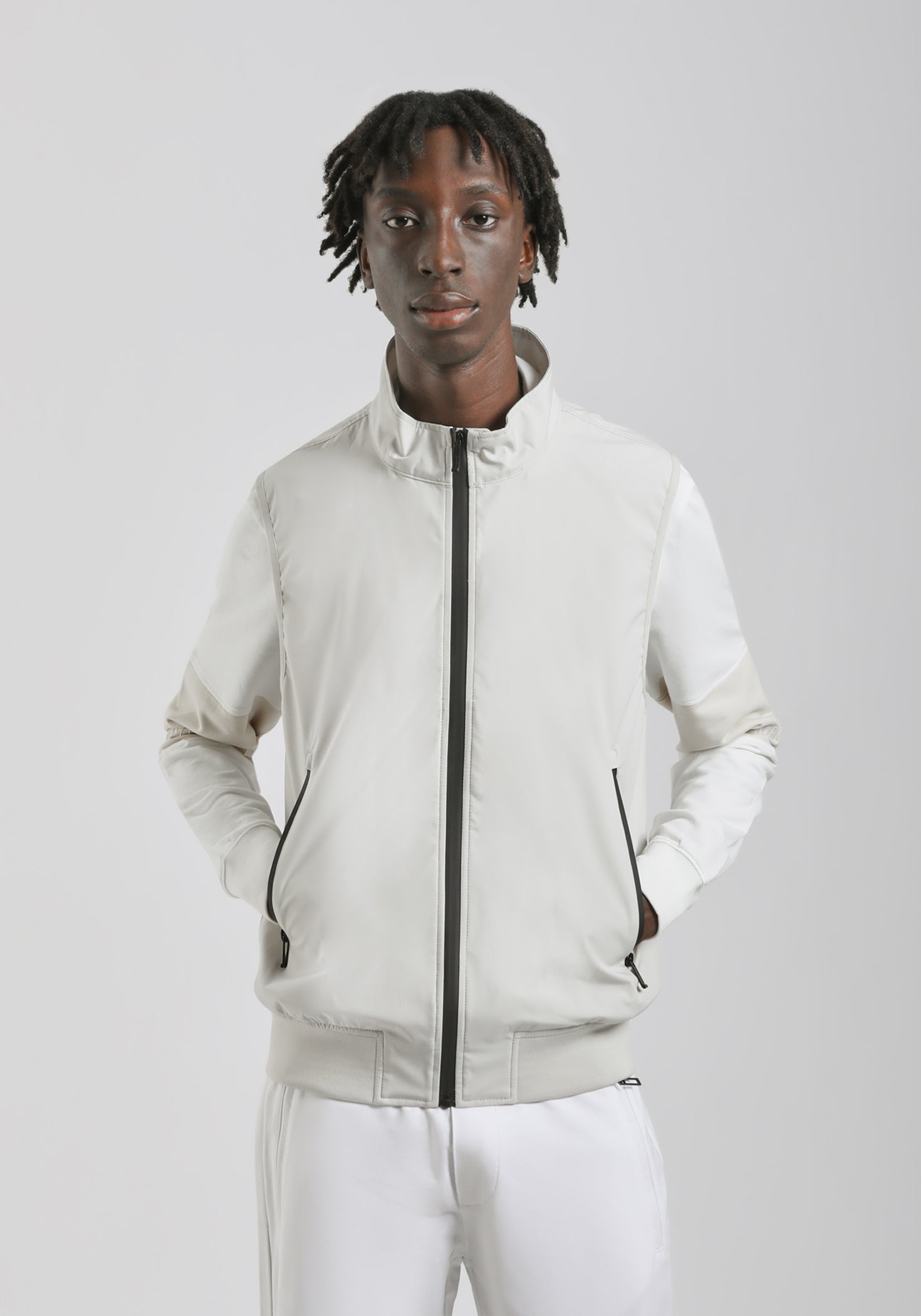 Smanicato in tessuto tecnico|Colore:Off white