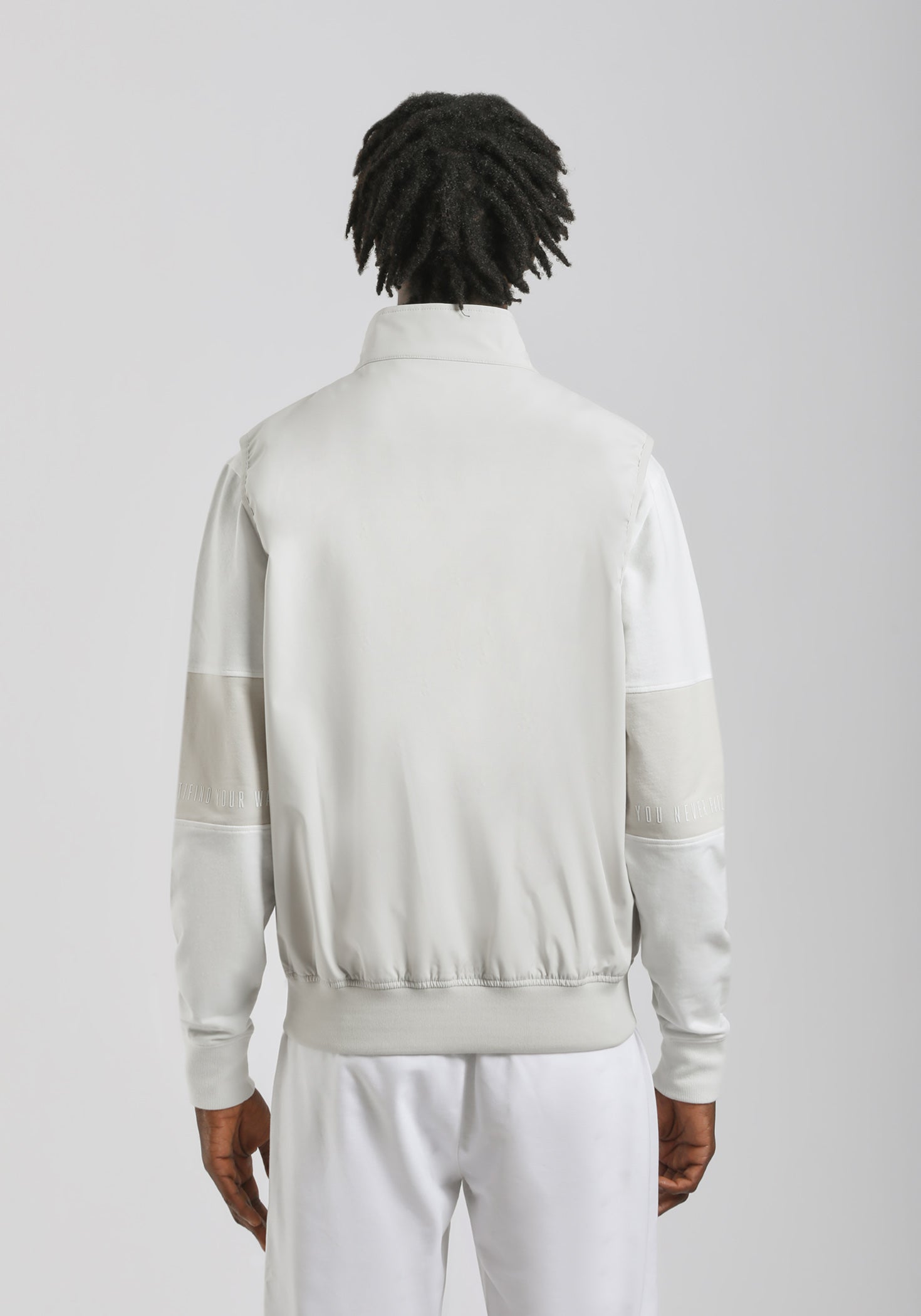 Smanicato in tessuto tecnico|Colore:Off white