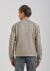 Giubbotto biker effetto camoscio|Colore:Sabbia