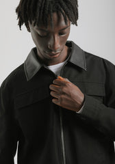 Giacca camicia in cotone|Colore:Nero