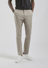 Pantaloni chino in cotone|Colore:Beige