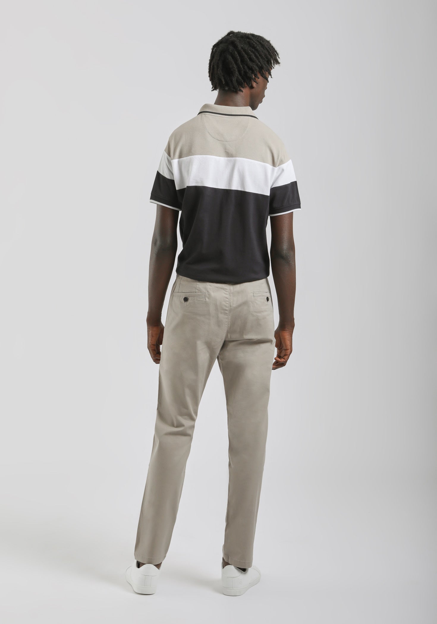 Pantaloni chino in cotone|Colore:Beige