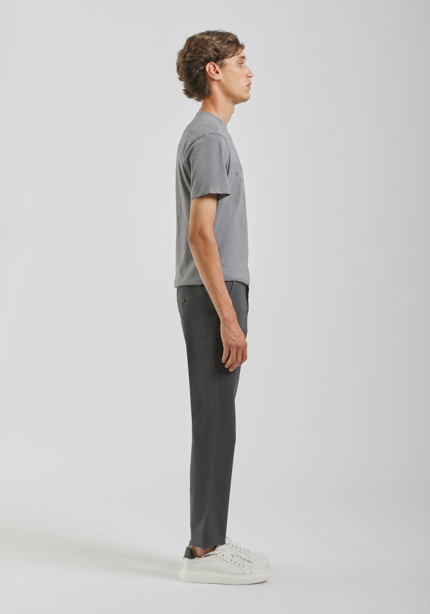 Pantaloni chino in cotone|Colore:Indaco