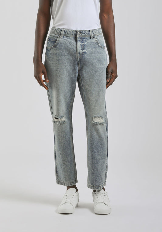 Jeans slim fit con strappi|Colore:Jeans