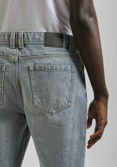 Jeans slim fit con strappi|Colore:Jeans
