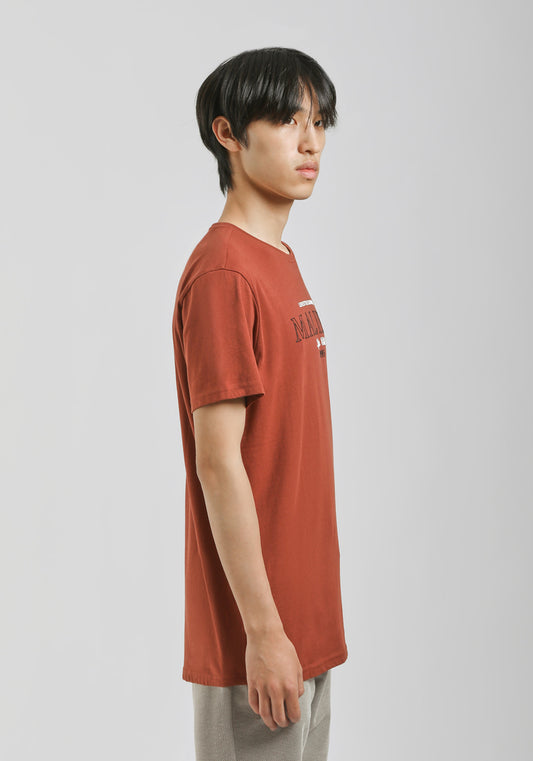T-shirt 100% cotone con stampa|Colore:Rame