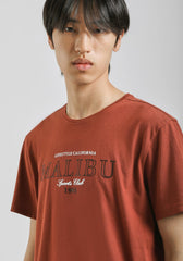 T-shirt 100% cotone con stampa|Colore:Rame