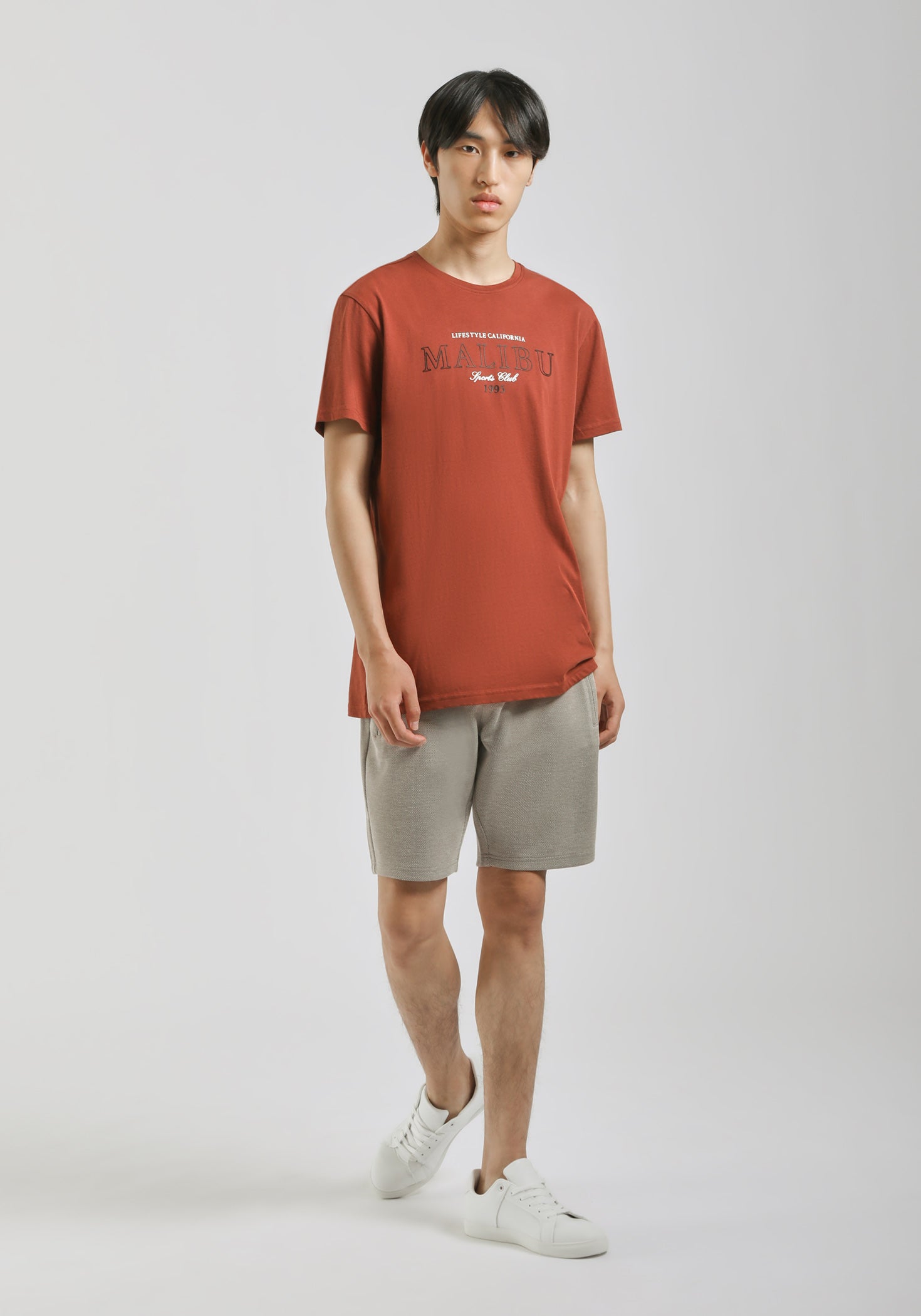 T-shirt 100% cotone con stampa|Colore:Rame