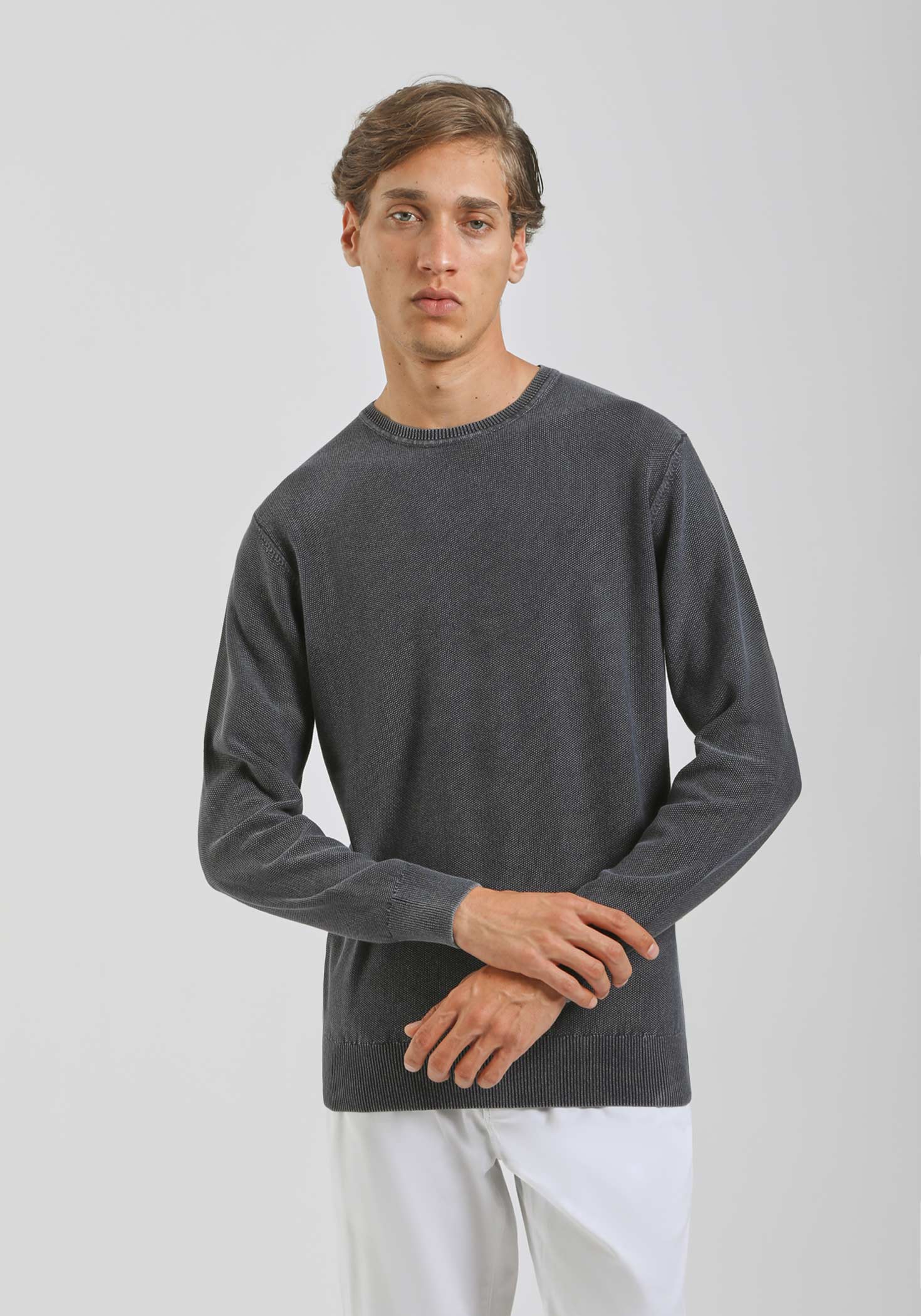 Maglia girocollo 100% cotone|Colore:Blue