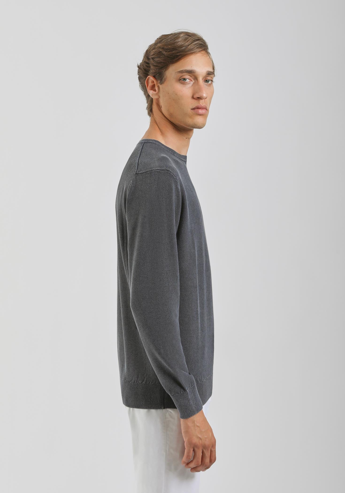 Maglia girocollo 100% cotone|Colore:Blue