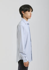 Camicia manica lunga con microfantasia|Colore:Celeste