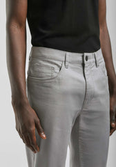 Pantaloni cinque tasche in cotone|Colore:Grigio chiaro