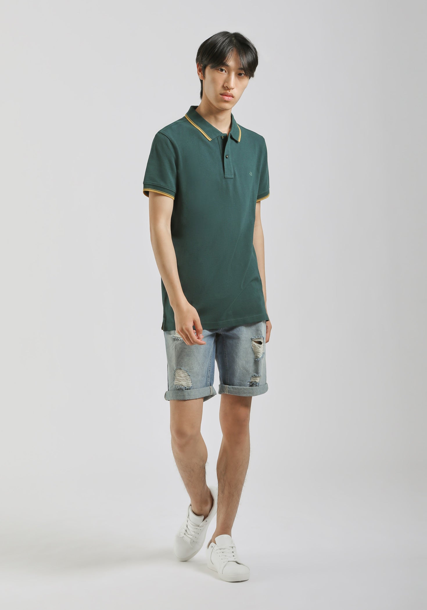 Polo 100% cotone|Colore:Petrolio