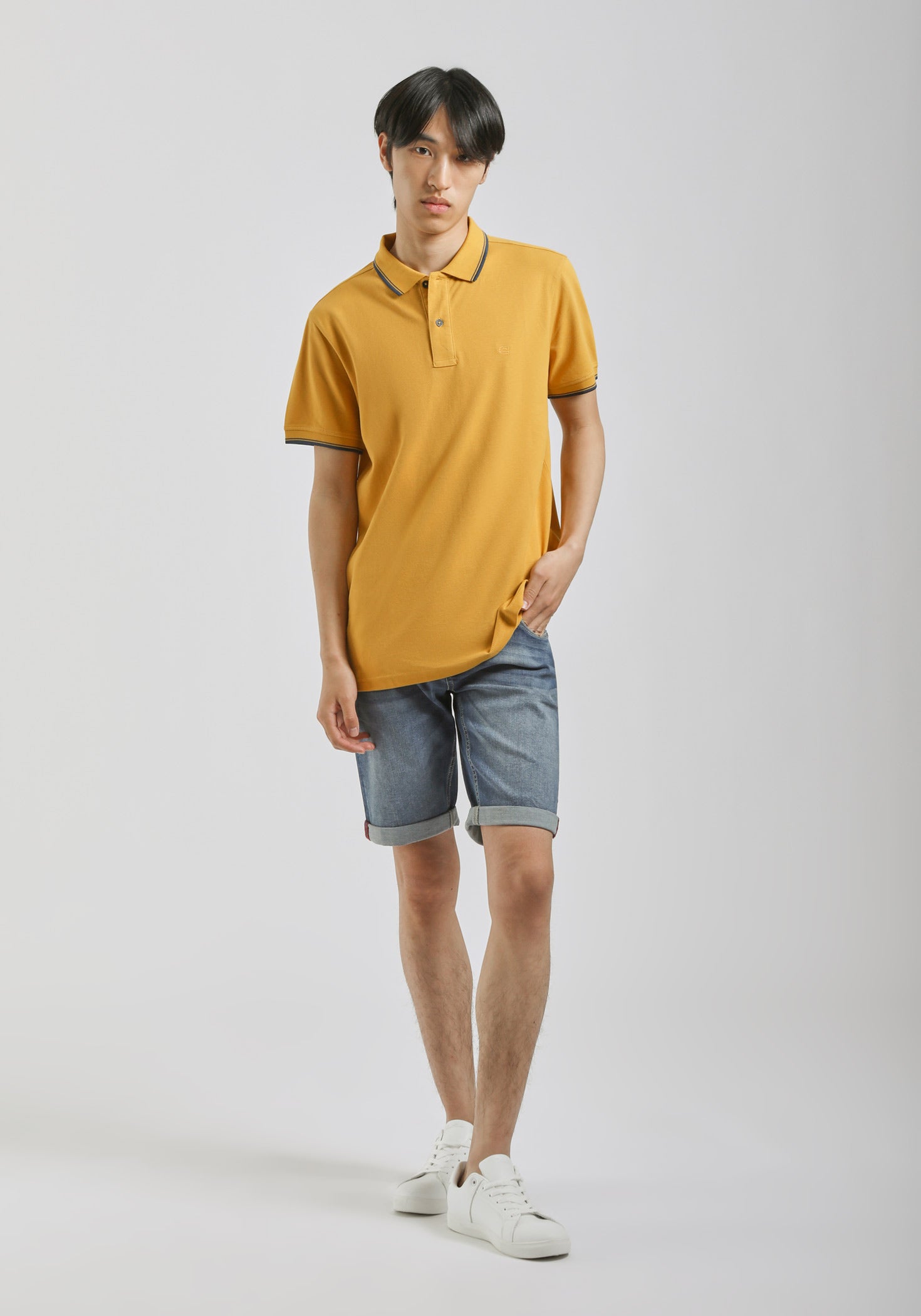 Polo 100% cotone|Colore:Senape