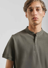 Polo coreana 100% cotone|Colore:Verde bosco